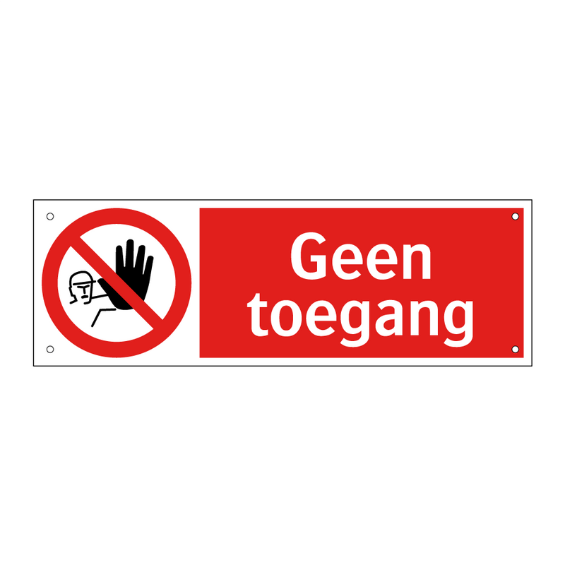 Geen toegang