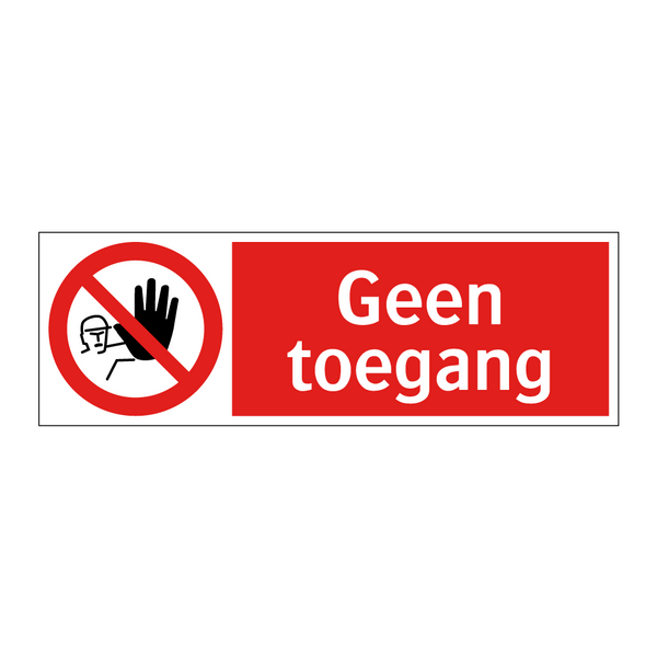Geen toegang