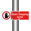 Geen toegang Jacht