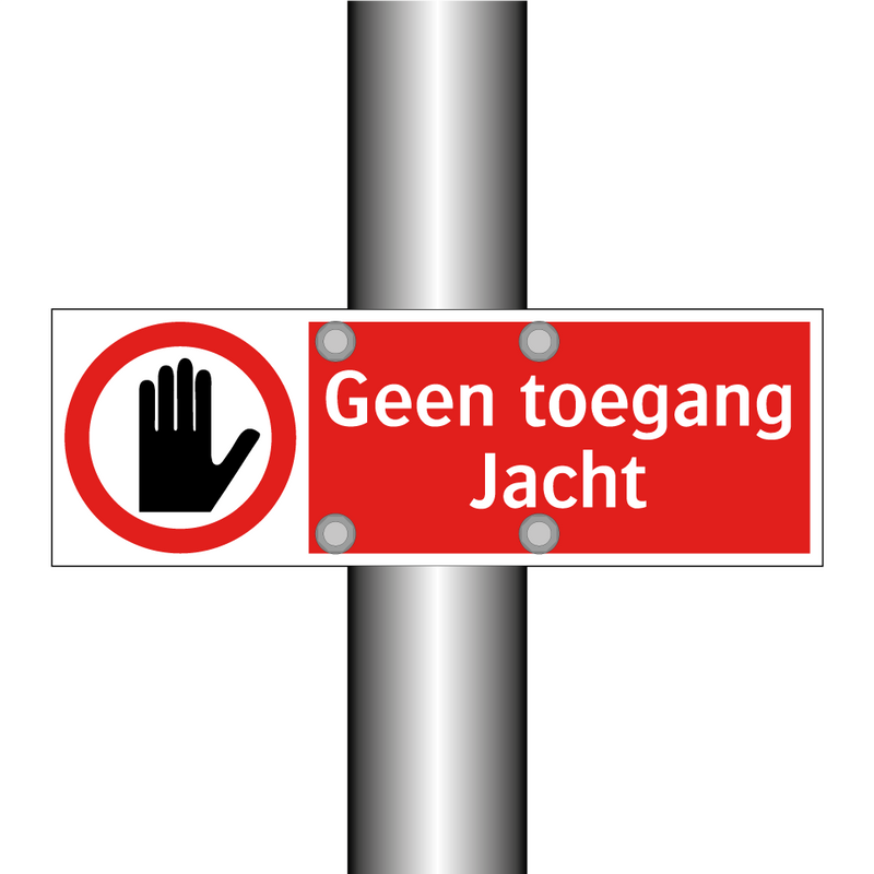 Geen toegang Jacht