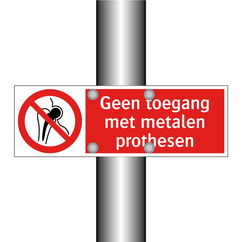 Geen toegang met metalen prothesen
