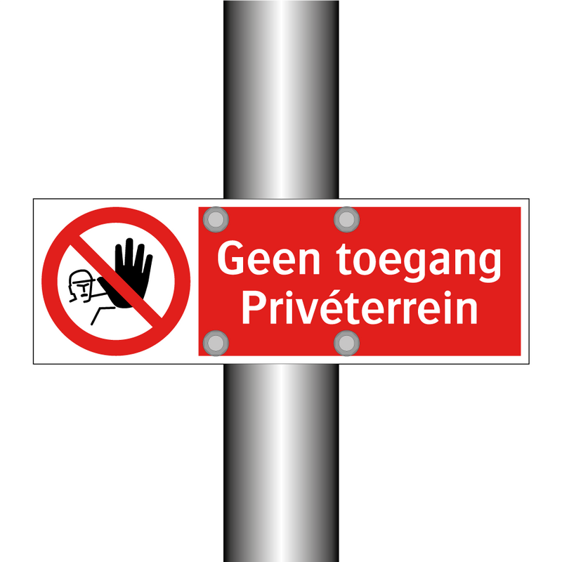 Geen toegang Privéterrein