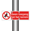 Geen toegang tot het terrein