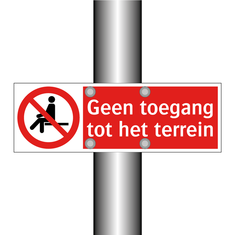 Geen toegang tot het terrein