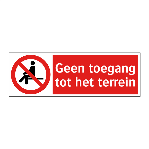 Geen toegang tot het terrein