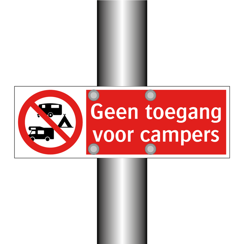 Geen toegang voor campers
