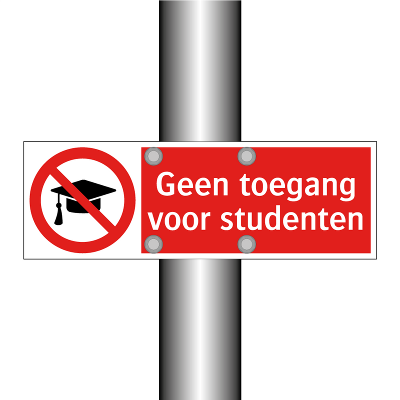 Geen toegang voor studenten
