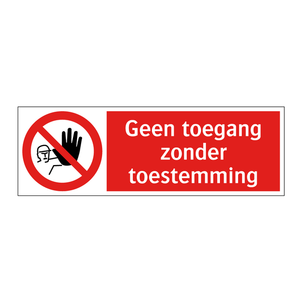 Geen toegang zonder toestemming