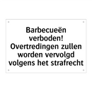 Barbecueën verboden! Overtredingen zullen worden vervolgd volgens het strafrecht
