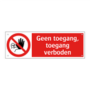 Geen toegang, toegang verboden