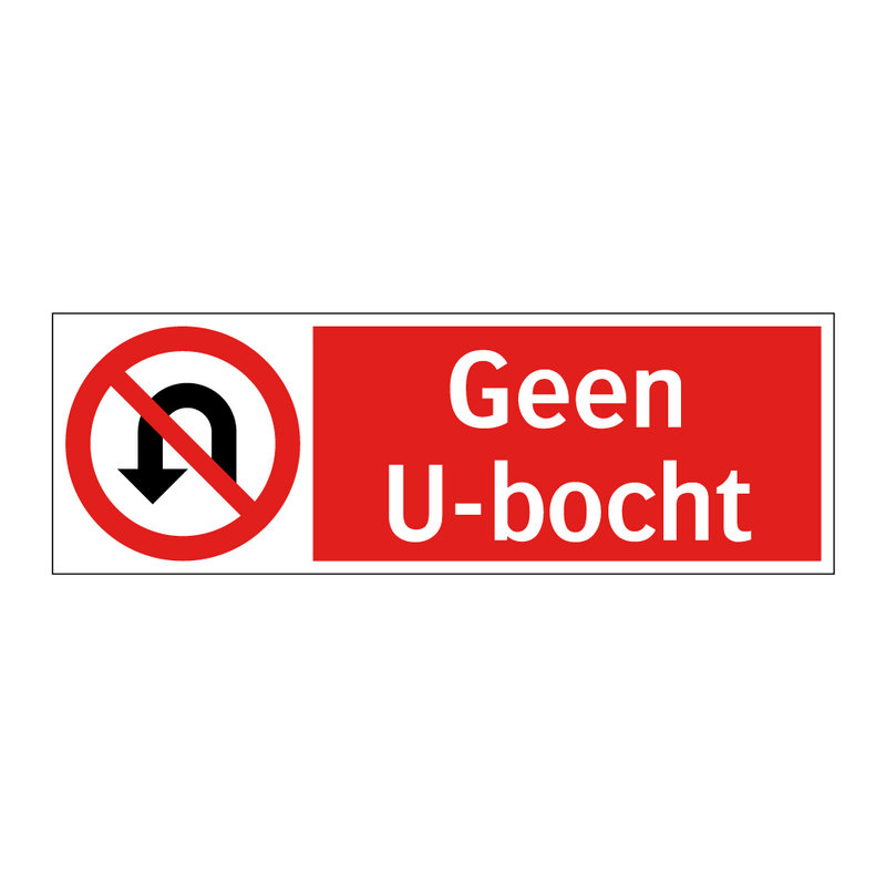 Geen U-bocht