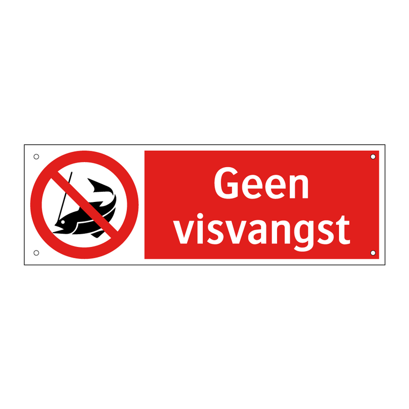 Geen visvangst