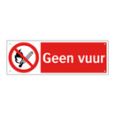 Geen vuur