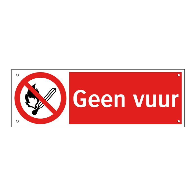 Geen vuur