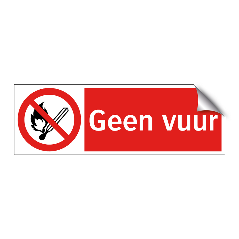 Geen vuur