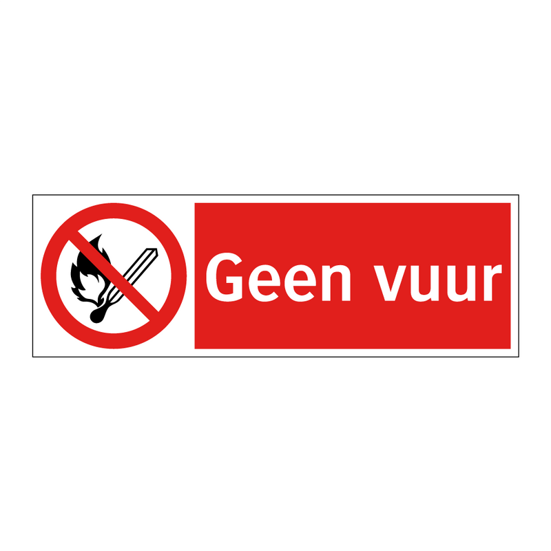 Geen vuur