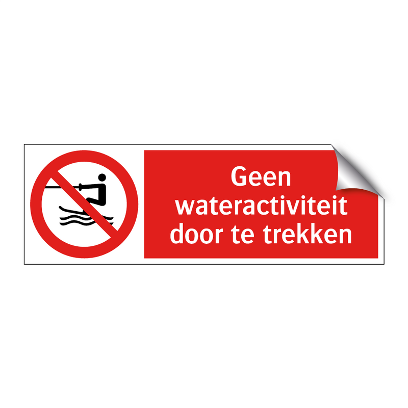 Geen wateractiviteit door te trekken