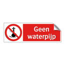 Geen waterpijp