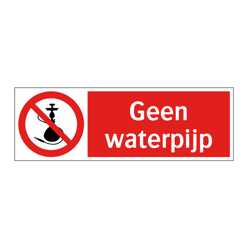 Geen waterpijp