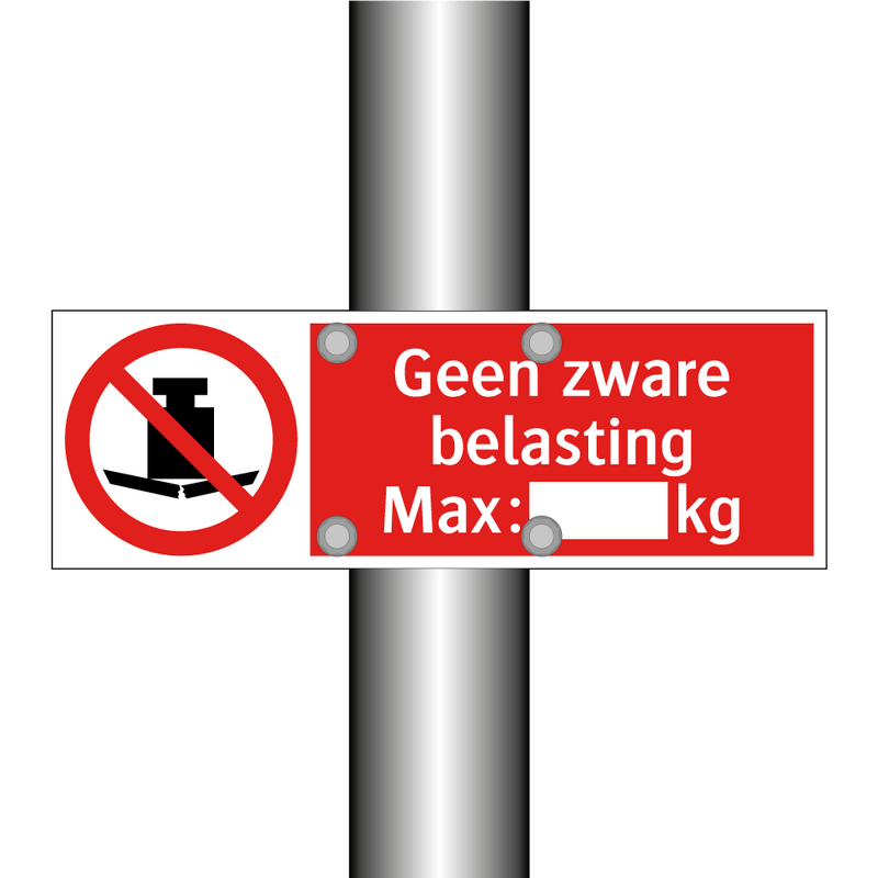 Geen zware belasting Max.: kg