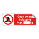 Geen zware belasting Max.: kg