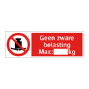 Geen zware belasting Max.: kg