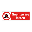 Geen zware lasten