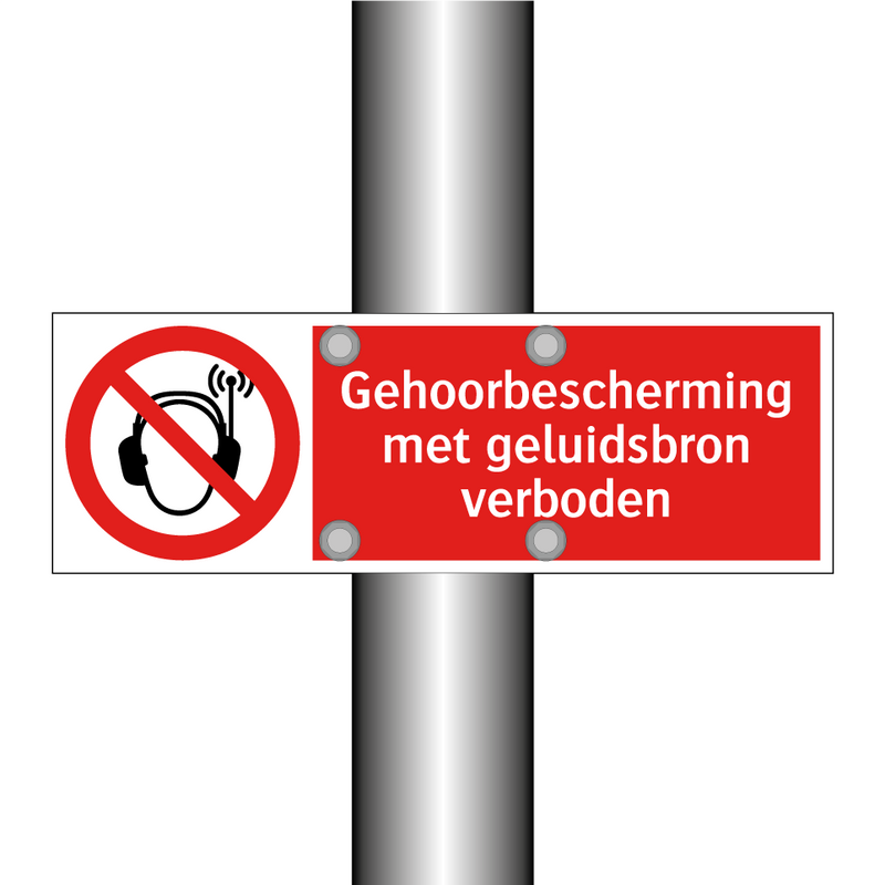 Gehoorbescherming met geluidsbron verboden