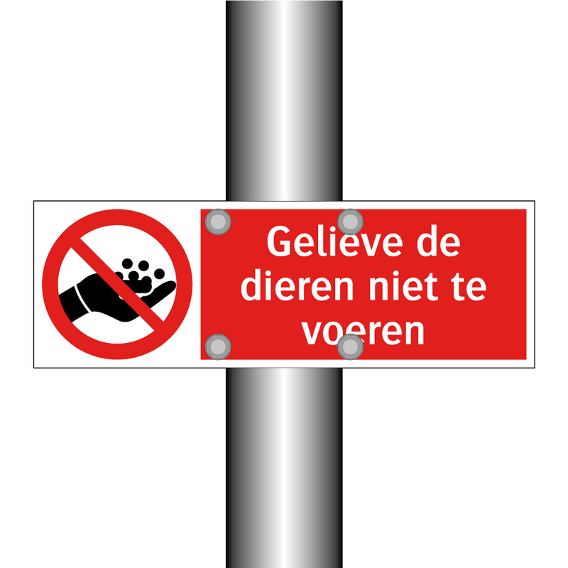 Gelieve de dieren niet te voeren