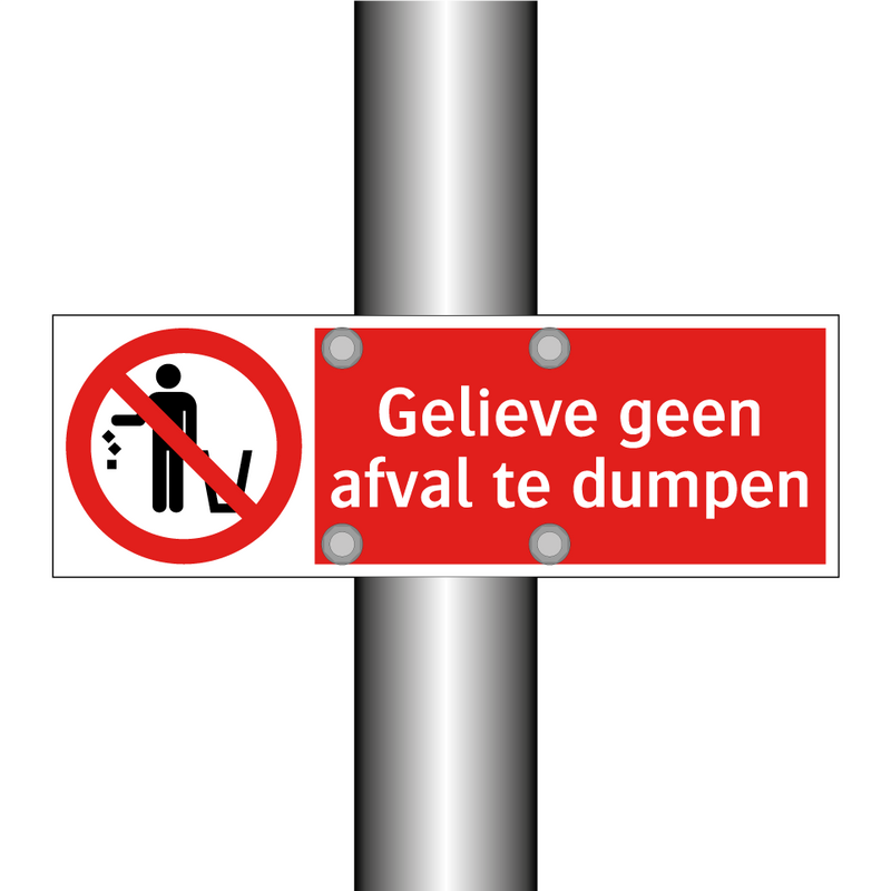 Gelieve geen afval te dumpen
