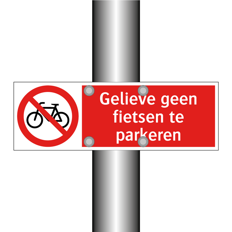 Gelieve geen fietsen te parkeren