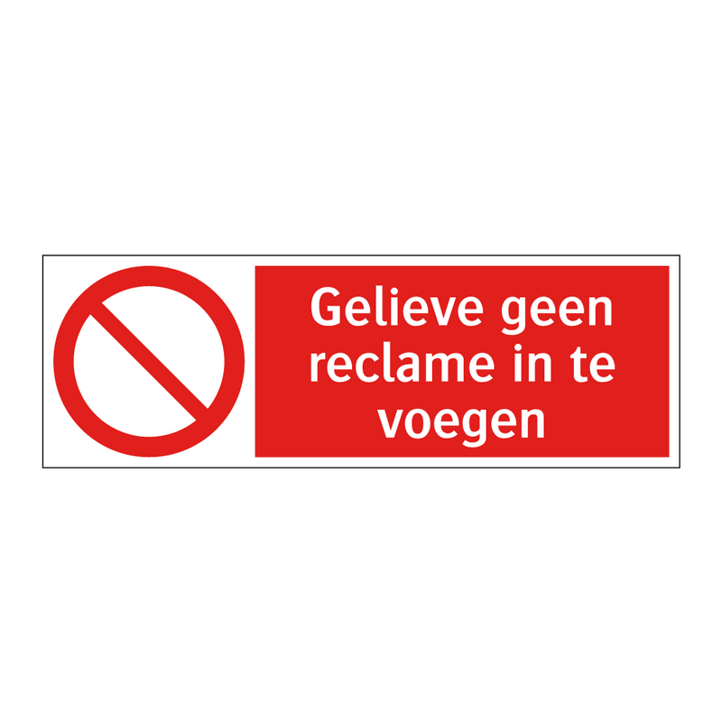 Gelieve geen reclame in te voegen
