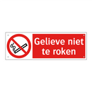 Gelieve niet te roken