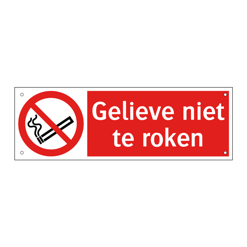 Gelieve niet te roken