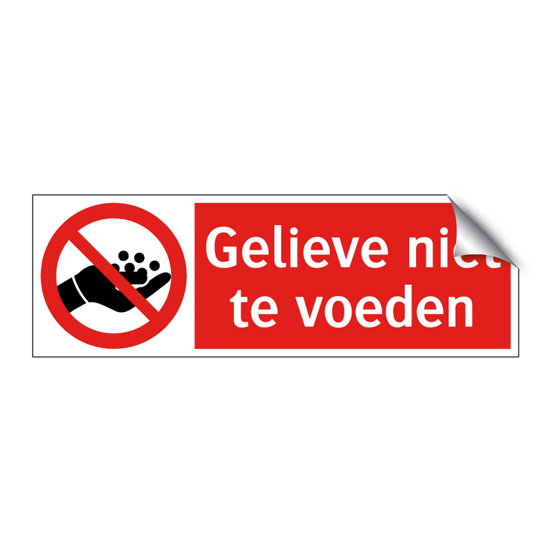 Gelieve niet te voeden