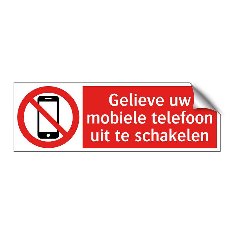 Gelieve uw mobiele telefoon uit te schakelen