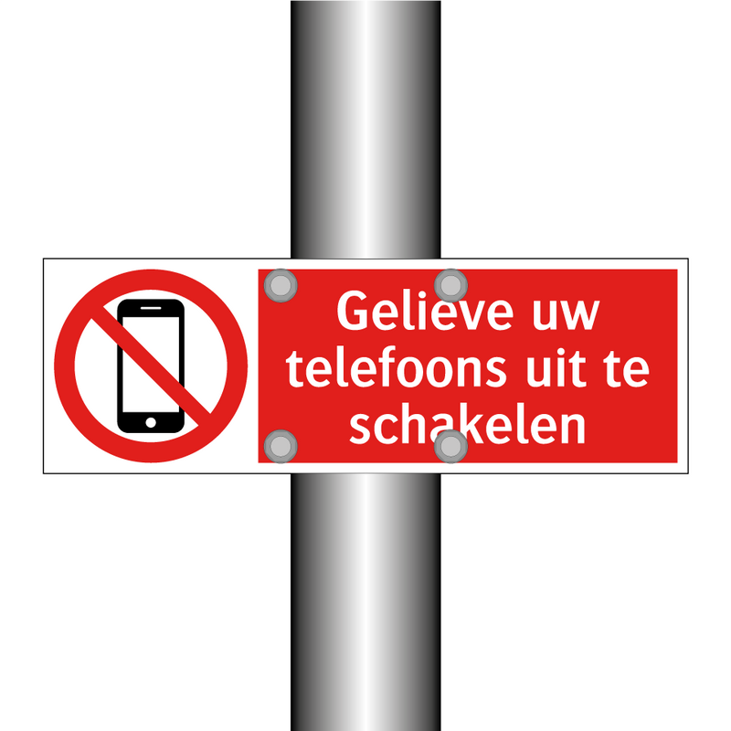 Gelieve uw telefoons uit te schakelen