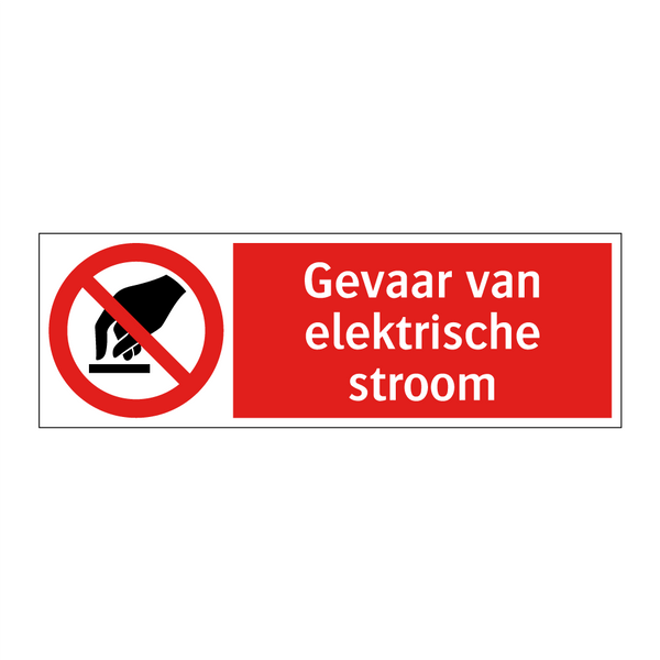 Gevaar van elektrische stroom