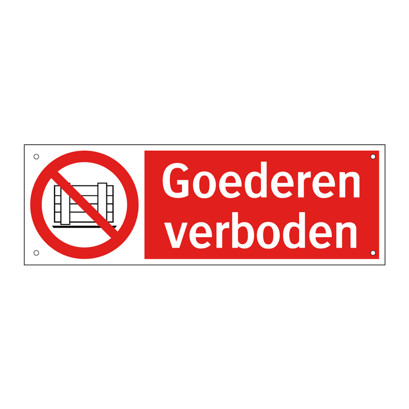 Goederen verboden