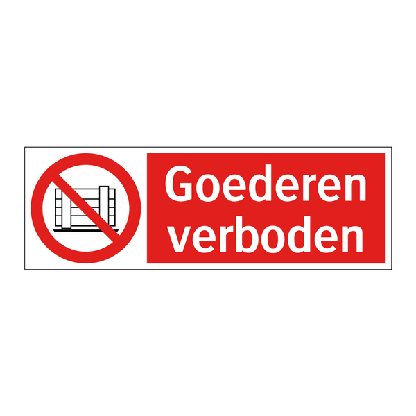 Goederen verboden
