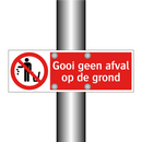Gooi geen afval op de grond