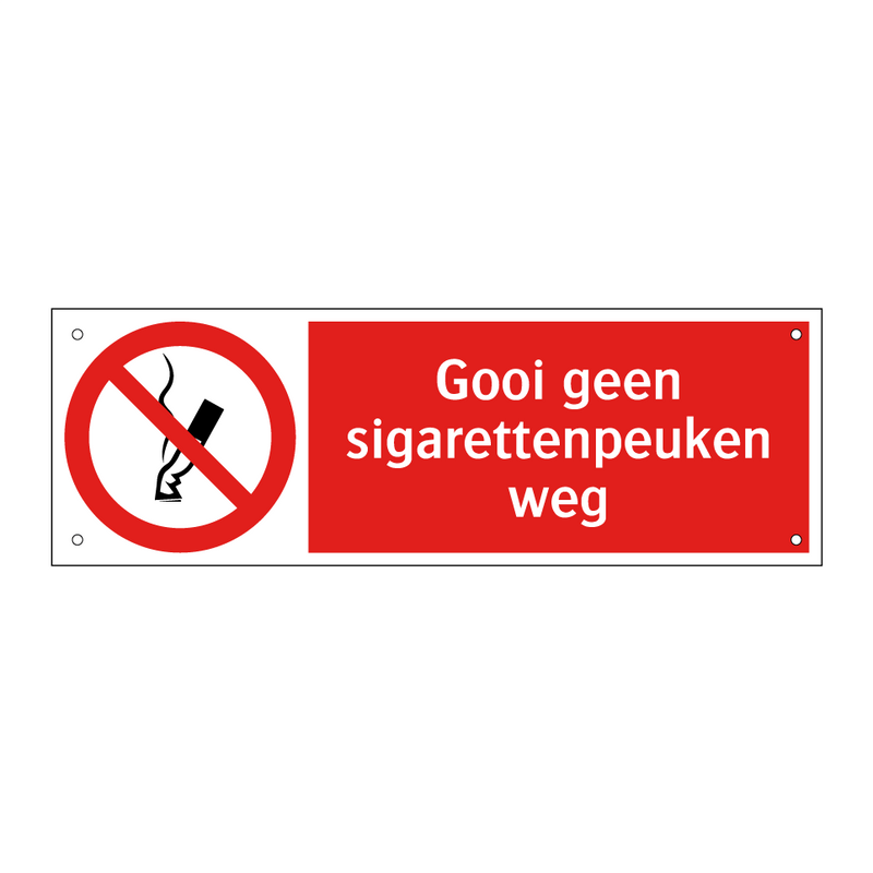 Gooi geen sigarettenpeuken weg