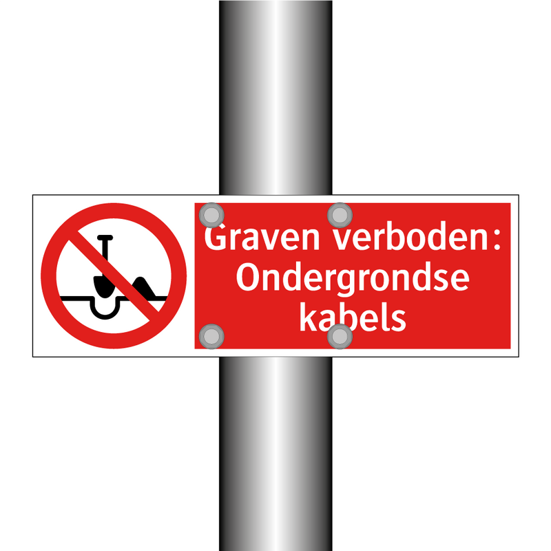 Graven verboden: Ondergrondse kabels