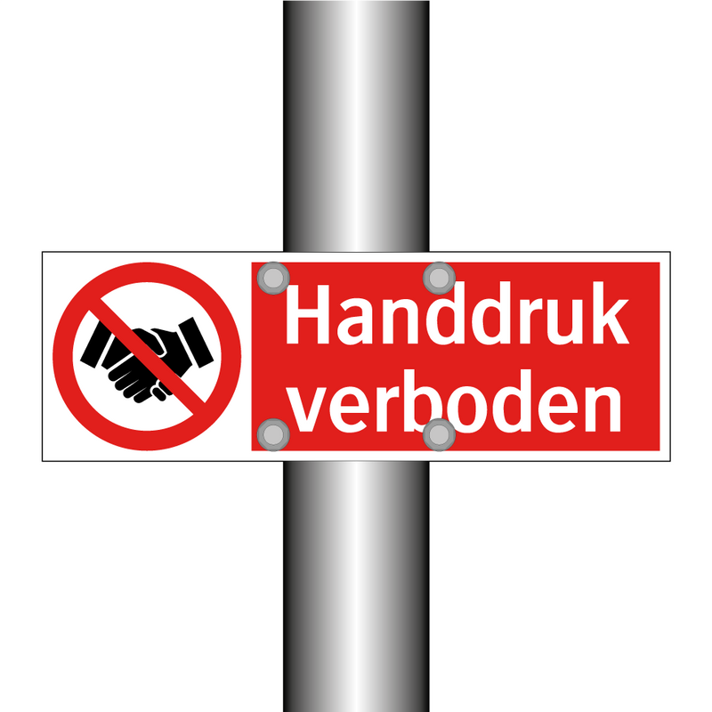 Handdruk verboden