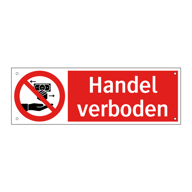 Handel verboden