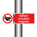 Handen schudden verboden