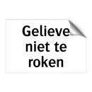 Gelieve niet te roken