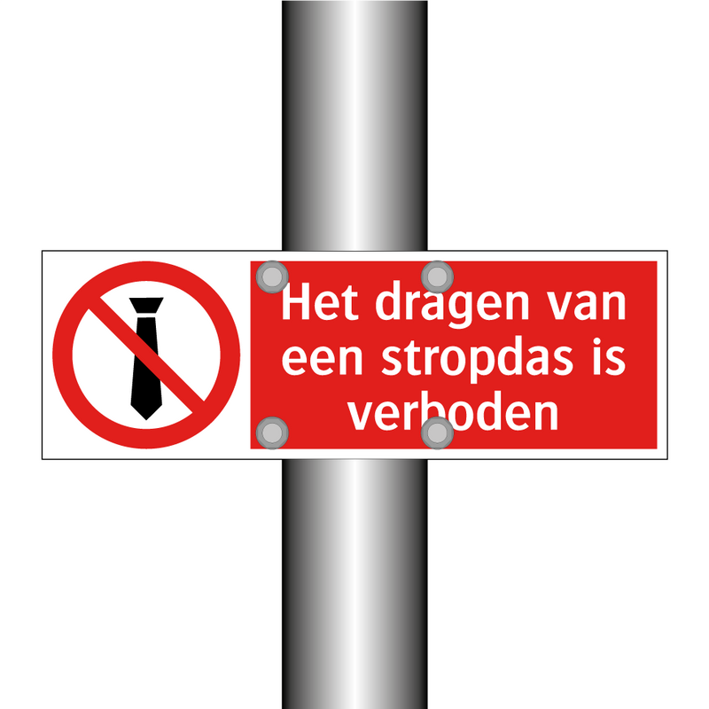 Het dragen van een stropdas is verboden