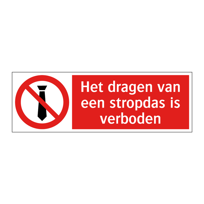 Het dragen van een stropdas is verboden
