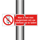 Hier is het niet toegestaan om uw telefoon op te laden